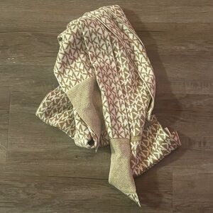 Michael Kors Tan and Cream Scarf Reversible
